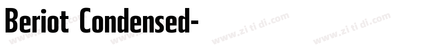 Beriot Condensed字体转换